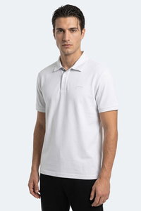 Slazenger - Slazenger ZODIACS Erkek Polo Yaka Beyaz Tişört