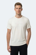 Slazenger - Slazenger ZURANIS Erkek Beyaz Tişört