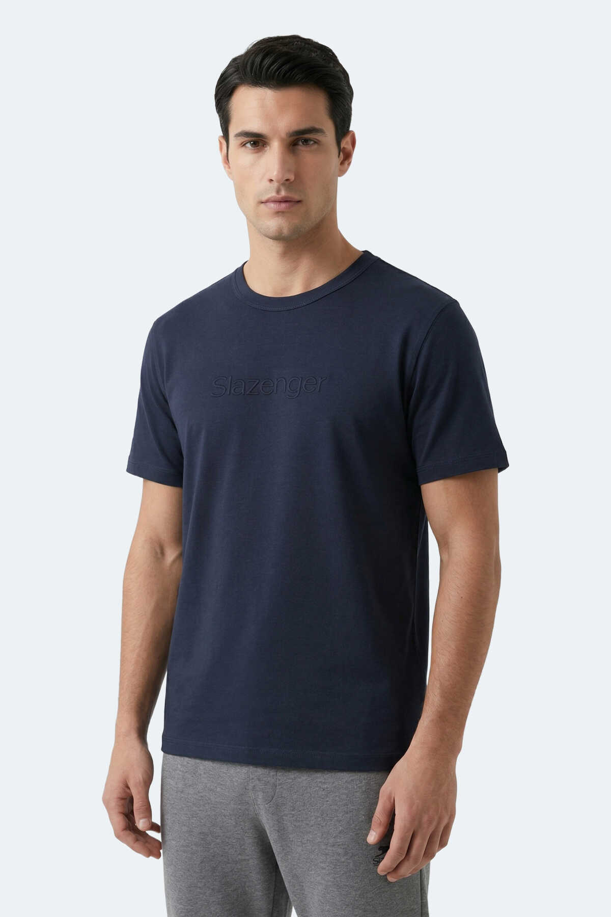 Slazenger - Slazenger ZURANIS Erkek Lacivert Tişört