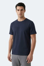 Slazenger - Slazenger ZURANIS Erkek Lacivert Tişört