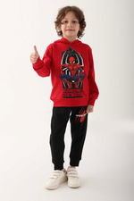 Spider Man - Spider Man D4830-3 Erkek Çocuk Kırmızı Eşofman Takımı