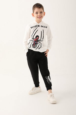 Spider Man D4837-3 Erkek Çocuk Krem Eşofman Takımı