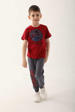 Spider Man - Spider Man D4863-3 Erkek Çocuk Kırmızı Pijama