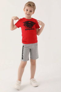 SuperMan - SuperMan L1644-3 Erkek Çocuk Kırmızı Alt Üst Takım SuperMan - SuperMan L1644-3 Erkek Çocuk Kırmızı Alt Üst Takım