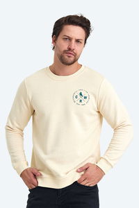 The crow - The Crow LIFE Erkek Bej Sweatshirt