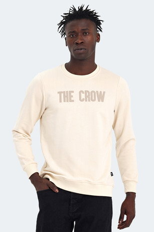 The Crow THE CROW Erkek Ekru Sweatshırt