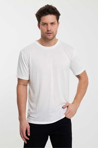 Twobull - Twobull BERLİN Erkek Ekru Tişört Twobull - Twobull BERLİN Erkek Ekru Tişört