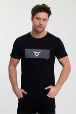 Twobull - Twobull DENVER Erkek Siyah Tişört Twobull - Twobull DENVER Erkek Siyah Tişört