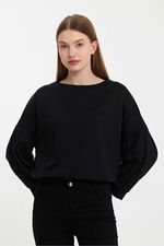 Twobull - Twobull NAIROBI Kadın Siyah Sweatshırt Twobull - Twobull NAIROBI Kadın Siyah Sweatshırt