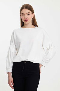 Twobull - Twobull NAIROBI Kadın Taş Sweatshırt Twobull - Twobull NAIROBI Kadın Taş Sweatshırt