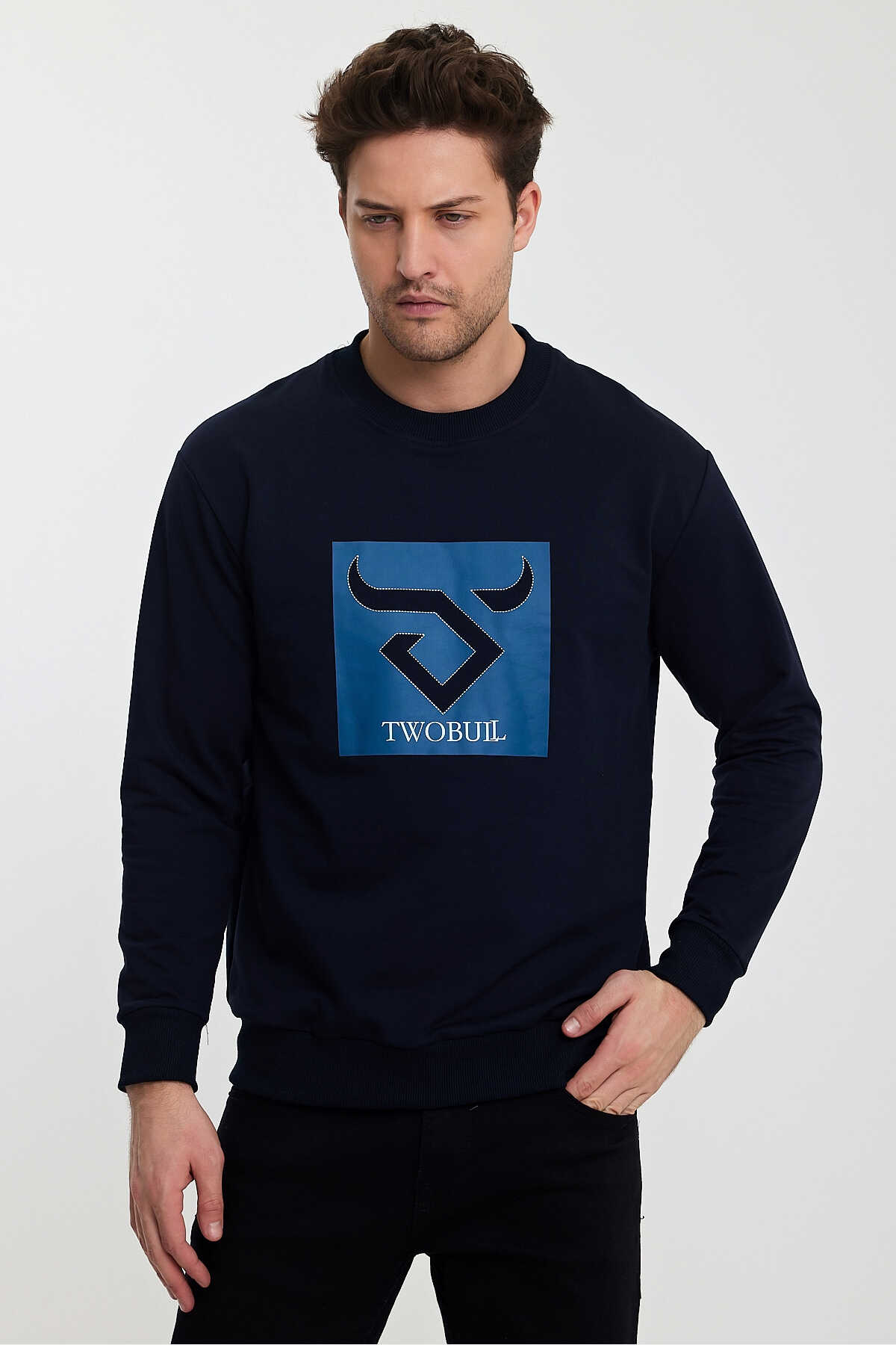 Twobull - Twobull OSLO Erkek Sweatshirt Lacivert