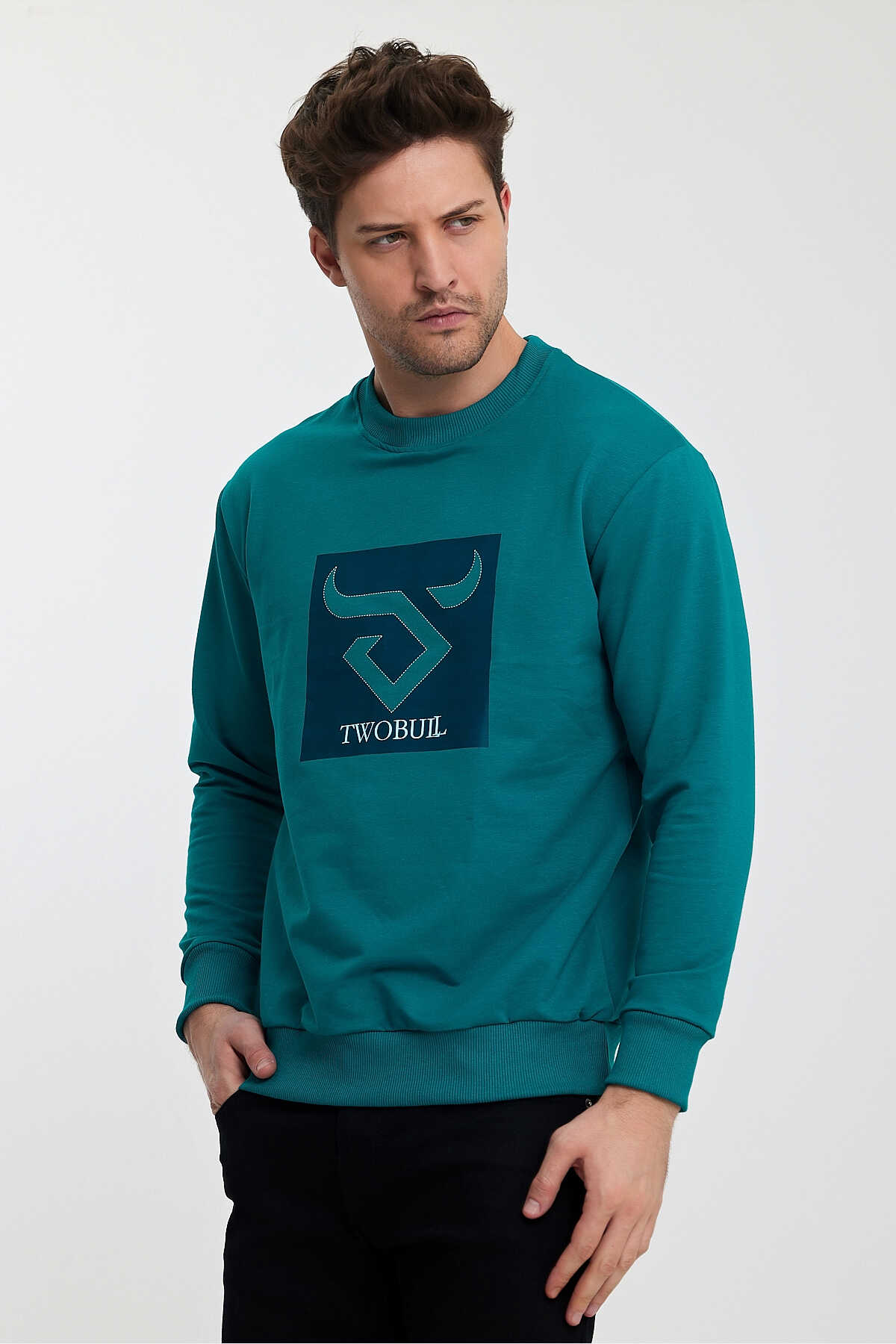 Twobull - Twobull OSLO Erkek Sweatshirt Petrol