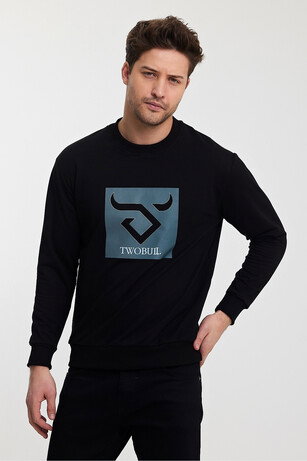 Twobull OSLO Erkek  Siyah Sweatshırt 