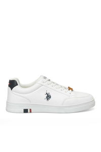 U.S. Polo Assn. - U.S. Polo Assn. 4F NORM 4PR Erkek Beyaz Sneaker