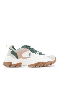U.S. Polo Assn. - U.S. Polo Assn. 4F TRACKY 4PR Kadın Beyaz Sneaker