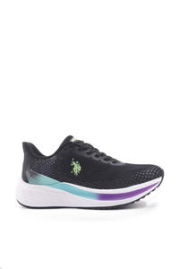 U.S. Polo Assn. - U.S. Polo Assn. 4M BLAKE WMN 4FX Kadın Siyah Sneaker