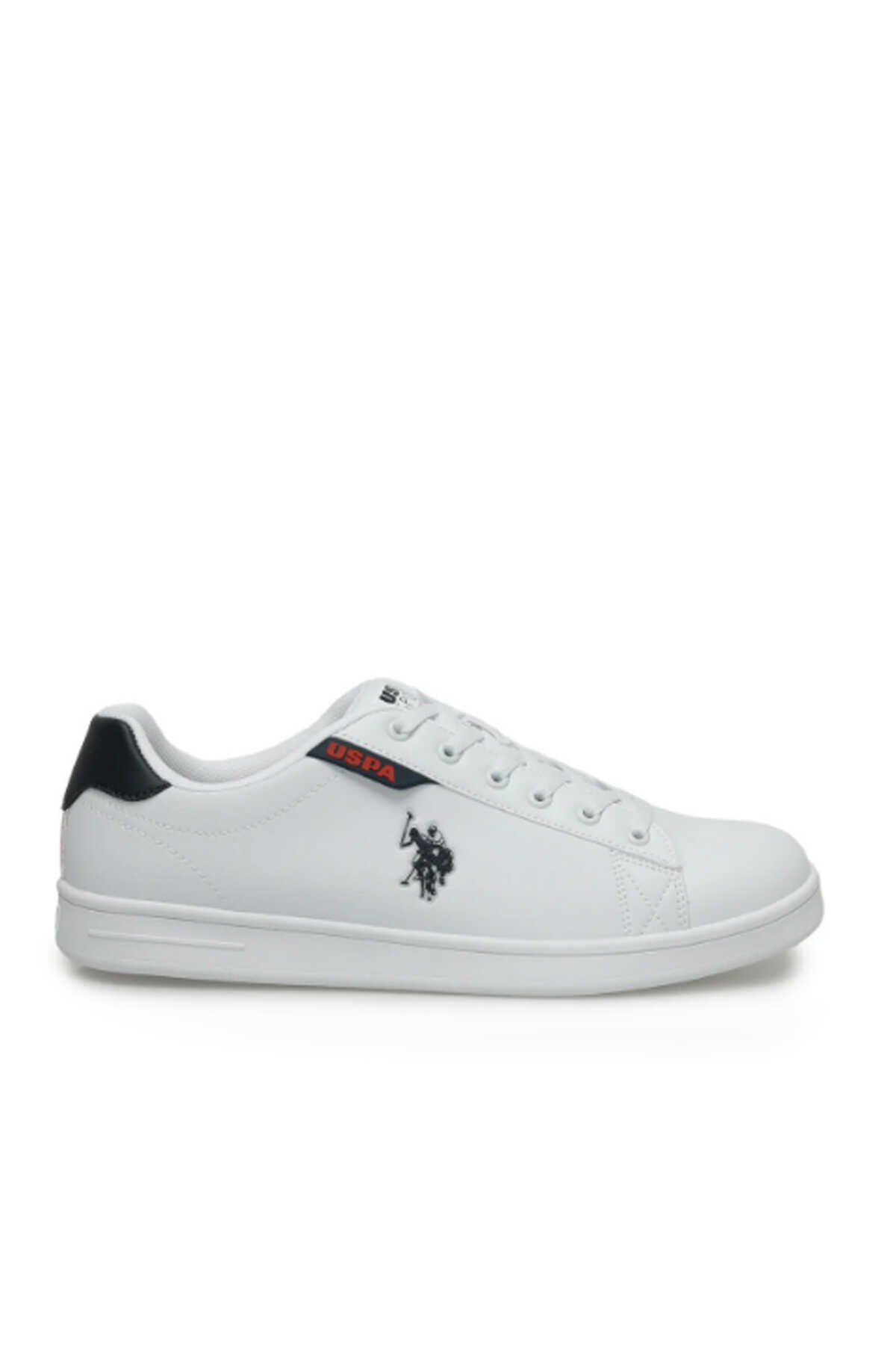 U.S. Polo Assn. - U.S. Polo Assn. 4M COSTA 4FX Erkek Sneaker Ayakkabı Beyaz