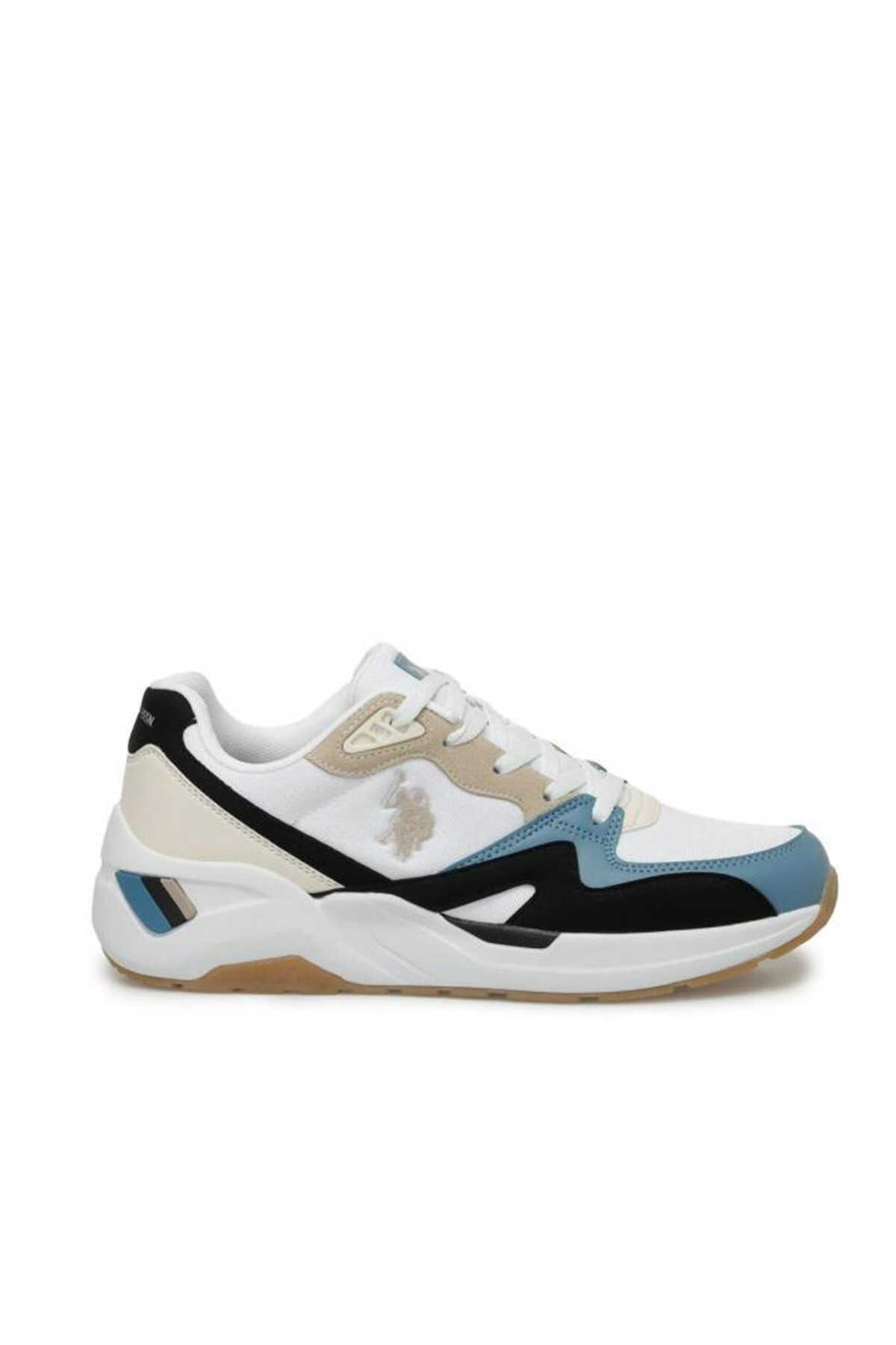 U.S. Polo Assn. - U.S. Polo Assn. 4M HUSKY 4FX Erkek Bej Sneaker