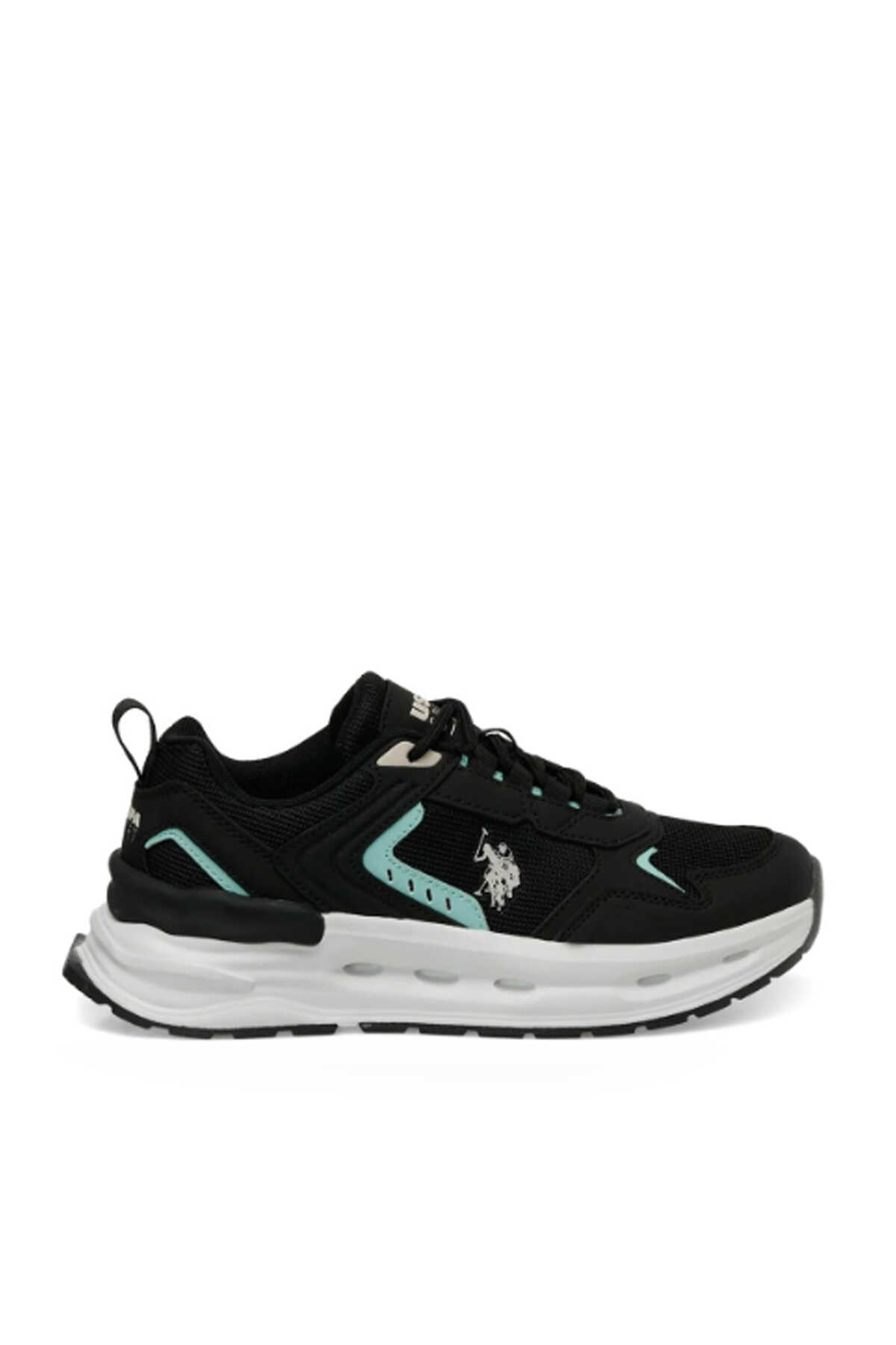 U.S. Polo Assn. - U.S. Polo Assn. 4M JACKY WMN 4FX Kadın Siyah Sneaker