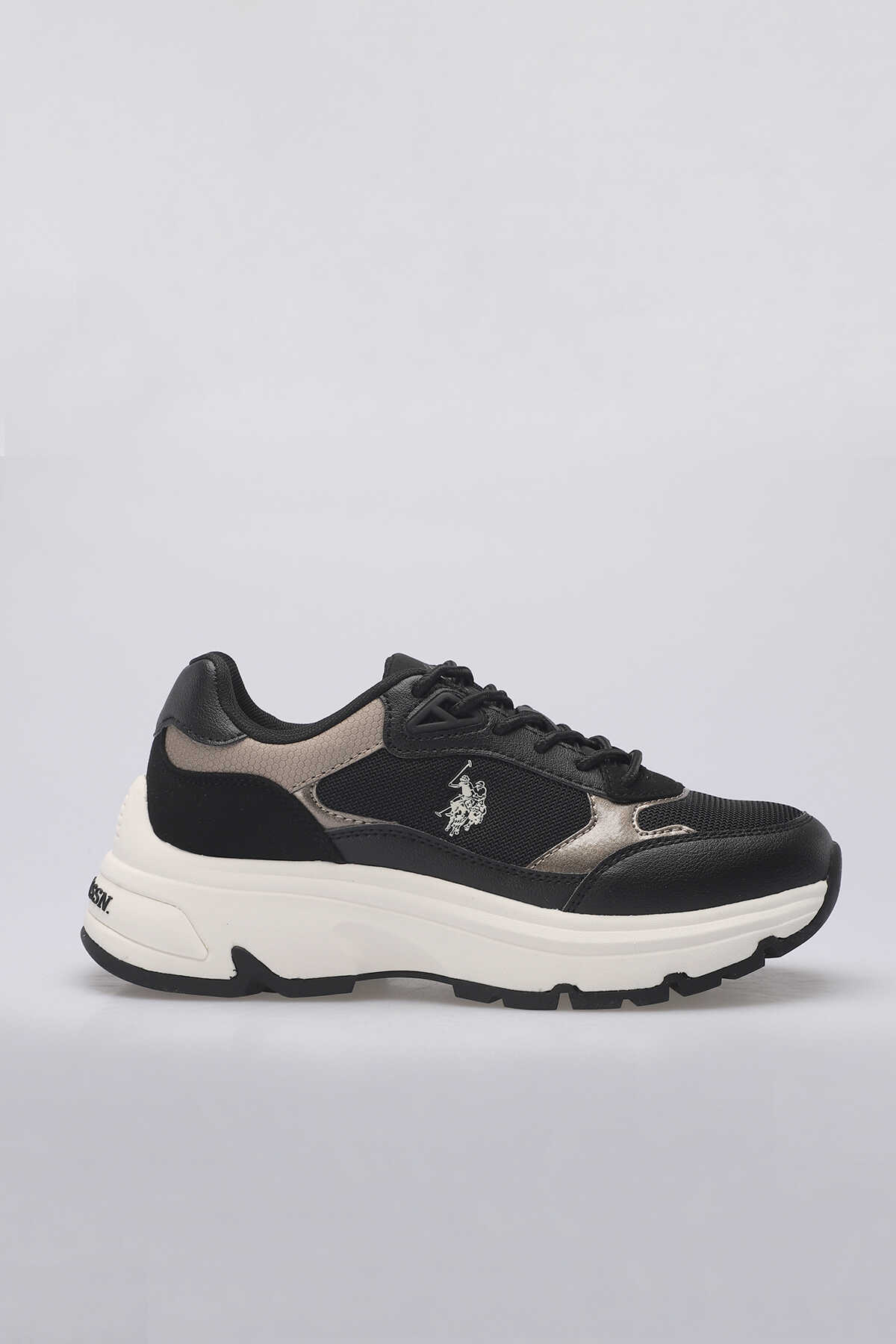 U.S. Polo Assn. - U.S. Polo Assn. 4S VIAVAI 4PR Kadın Siyah Sneaker