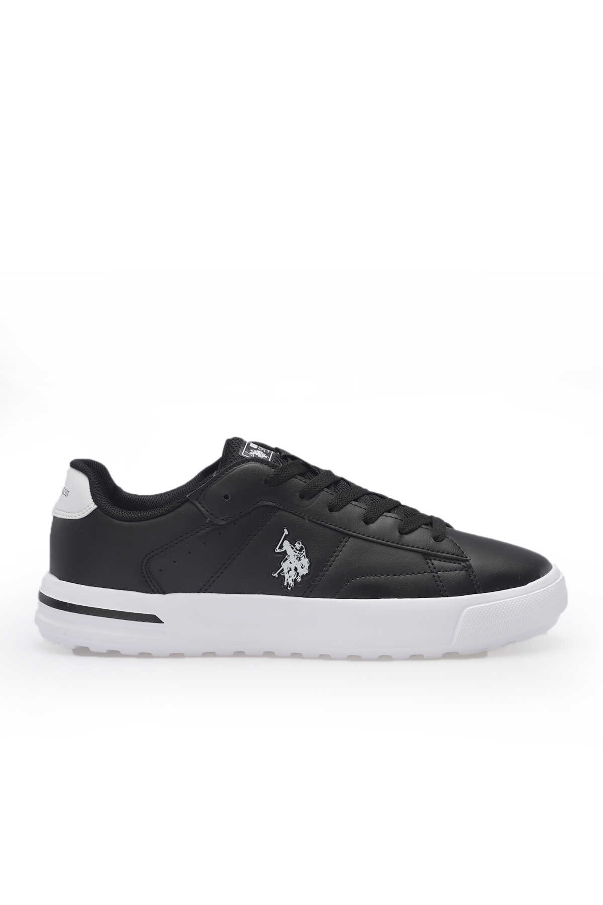 U.S. Polo Assn. - U.S. Polo Assn. 4W MANGO 4PR Erkek Sneaker Ayakkabı Siyah / Beyaz