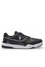 U.S. Polo Assn. - U.S. Polo Assn. 4W MARTELL 4PR Erkek Siyah / Beyaz Sneaker