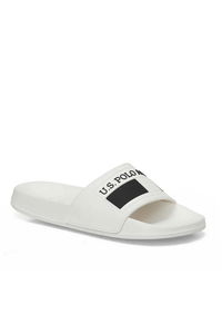 U.S. Polo Assn. - U.S. Polo Assn. 5M NICO 5FX Erkek Beyaz Terlik