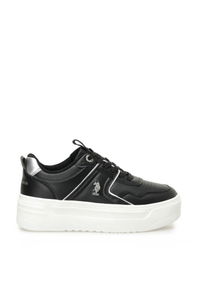 U.S. Polo Assn. - U.S. Polo Assn. 5P CLARKE 5FX Kadın Siyah Sneaker
