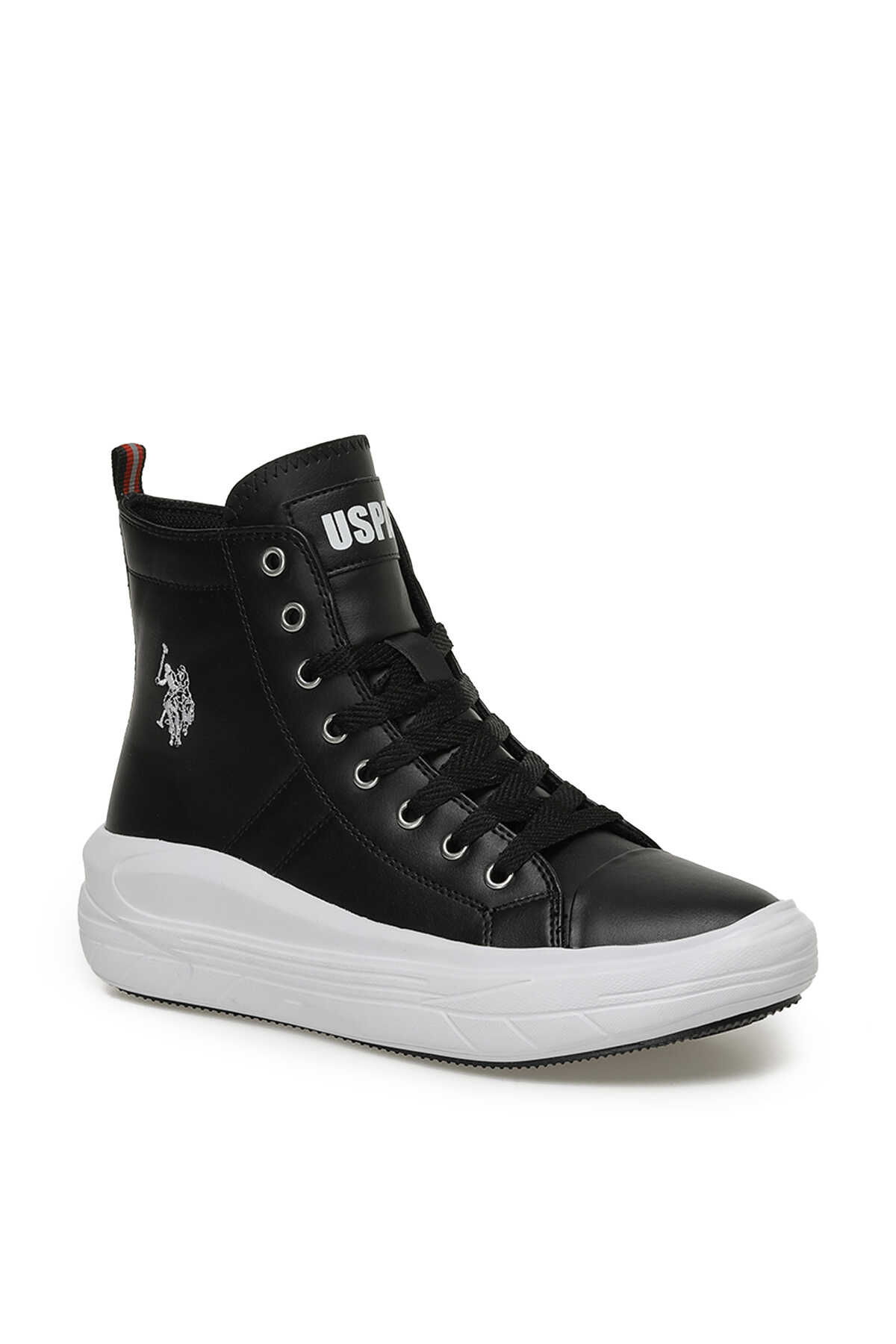 U.S. Polo Assn. - U.S. Polo Assn. CLEMENTINE PU 3PR Kadın Siyah Sneaker