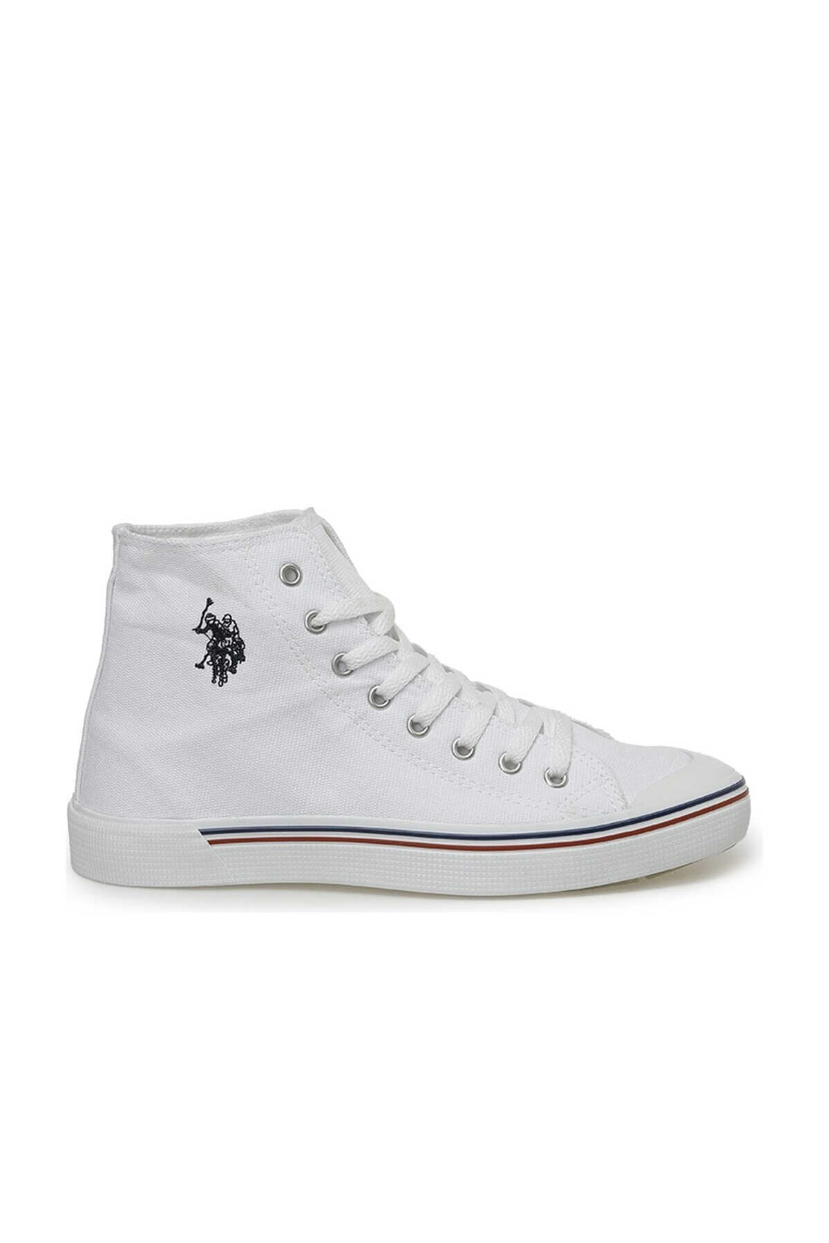 U.S. Polo Assn. - U.S. Polo Assn. PENELOPE HIGH 3FX Kadın Beyaz Sneaker