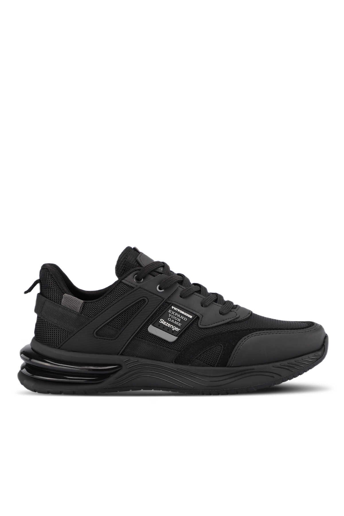 Slazenger - Slazenger ZEND Erkek Sneaker Ayakkabı Siyah / Siyah